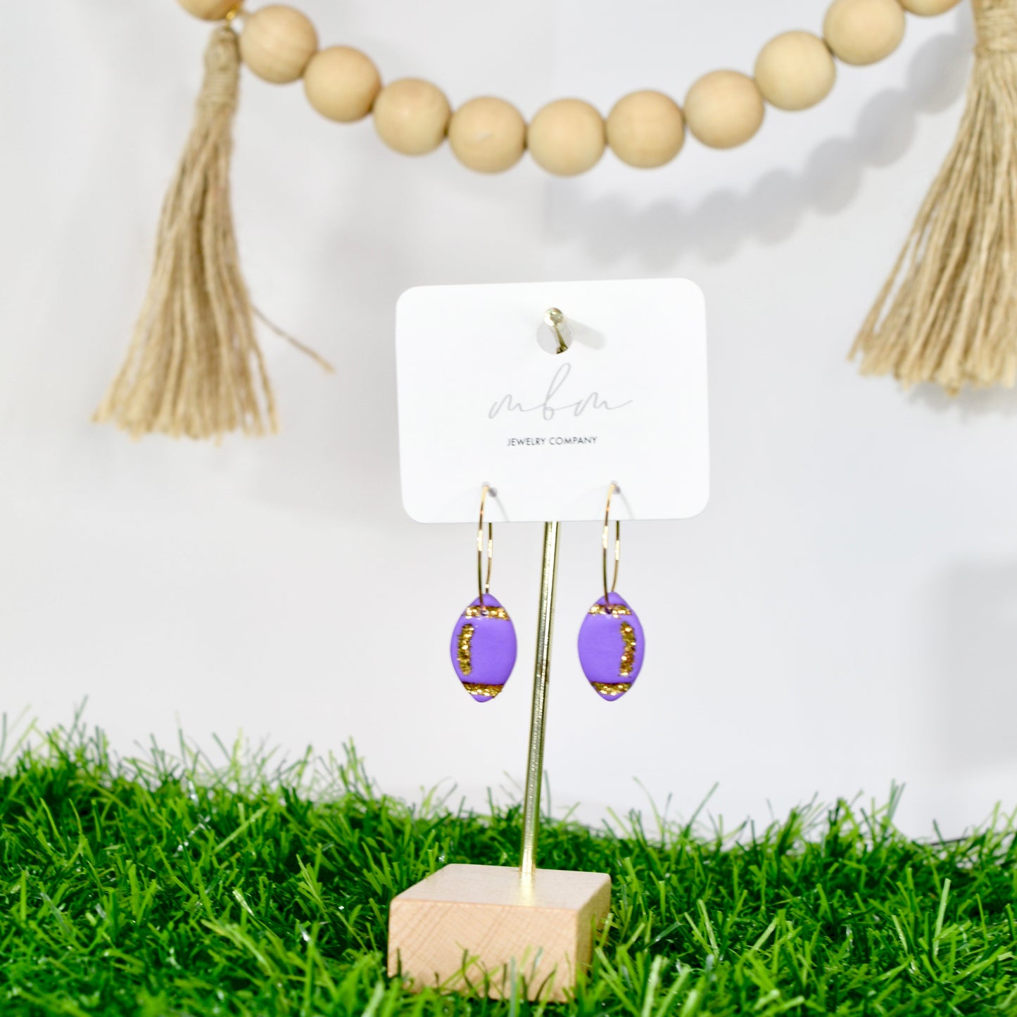 Purple/Gold Football Hoops