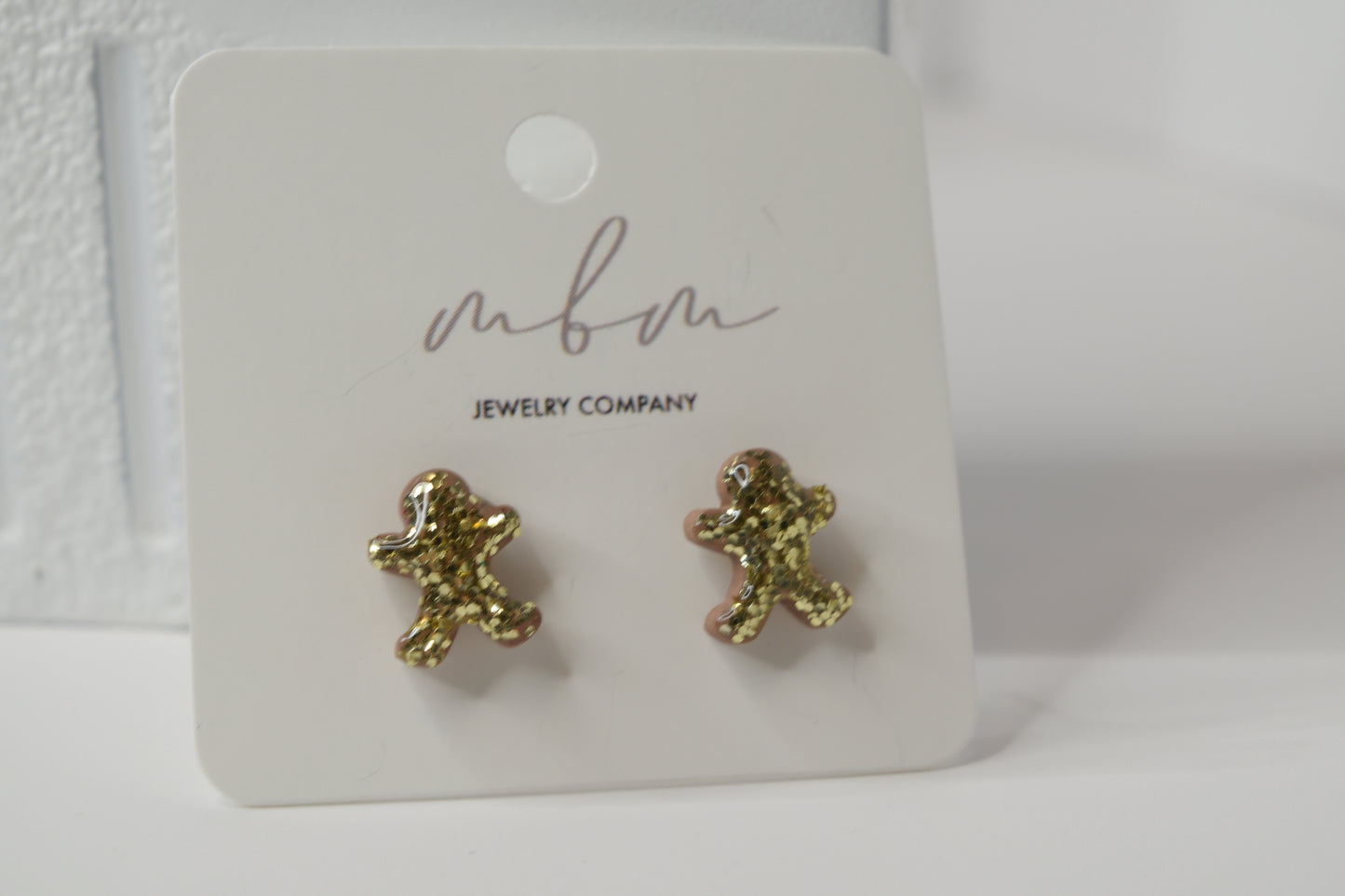 Gingerbread Man Studs