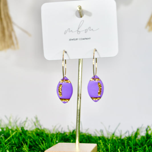 Purple/Gold Football Hoops