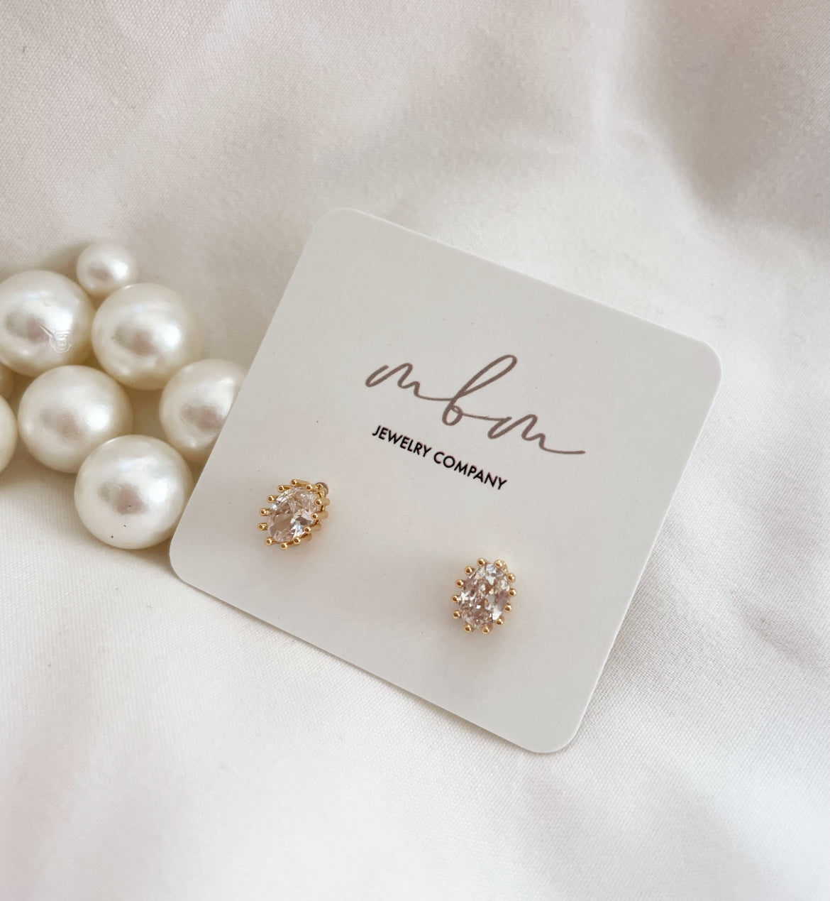 Gold Gem Studs